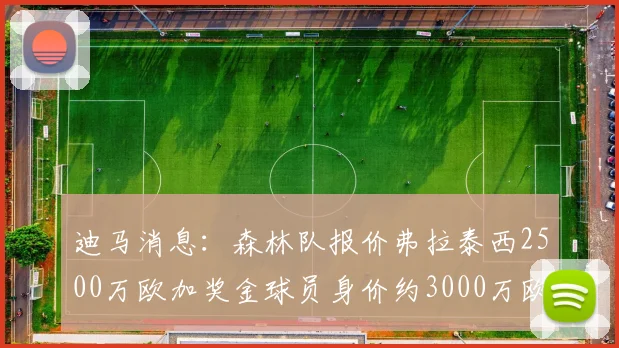 迪马消息：森林队报价弗拉泰西2500万欧加奖金球员身价约3000万欧